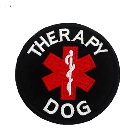 Therapiehund Patch Haken Schleife Abzeichen 2er Set Therapiehund Patch Haken Schleife Abzeichen 2er Set von KREATIONS