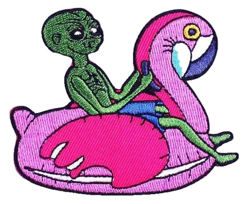 UFO Alien Aufnäher, Gestickte Applikation für Kleidung UFO Alien Aufnäher, Gestickte Applikation für Kleidung von KREATIONS