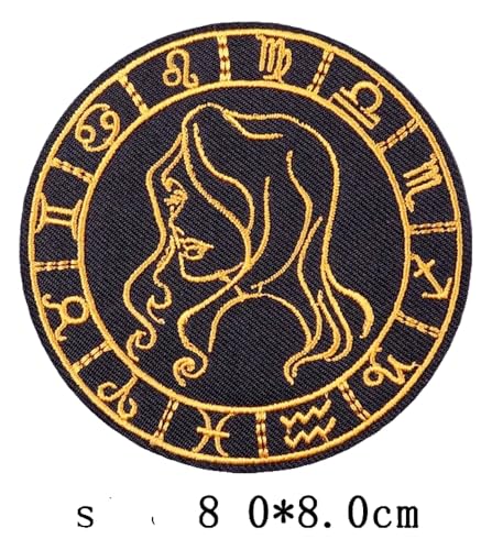 Virgo Leo Sternbild Aufnäher zum Aufbügeln, Astrologie Applikation Virgo Leo Sternbild Aufnäher zum Aufbügeln, Astrologie Applikation von KREATIONS