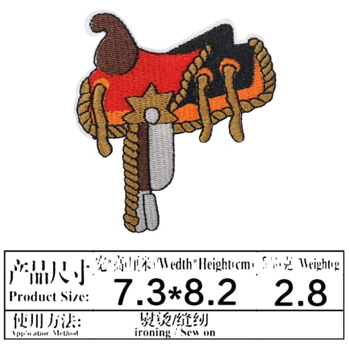 Westlicher Kuhkopf Western Patch Aufnäher für Kleidung von KREATIONS