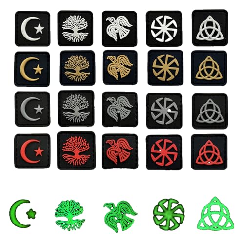 Wikinger Nachtleuchtend 3D Moral-Patch Heiliges Dreiecks-Symbol PVC Klett-Aufnäher Wikinger Nachtleuchtend 3D Moral-Patch Heiliges Dreiecks-Symbol PVC Klett-Aufnäher von KREATIONS