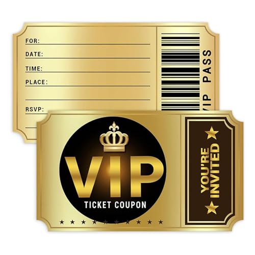 KRENIE Doppelseitiges Design Geburtstagsparty VIP Einladungen mit Umschlägen KRENIE Doppelseitiges Design Geburtstagsparty VIP Einladungen mit Umschlägen von KRENIE