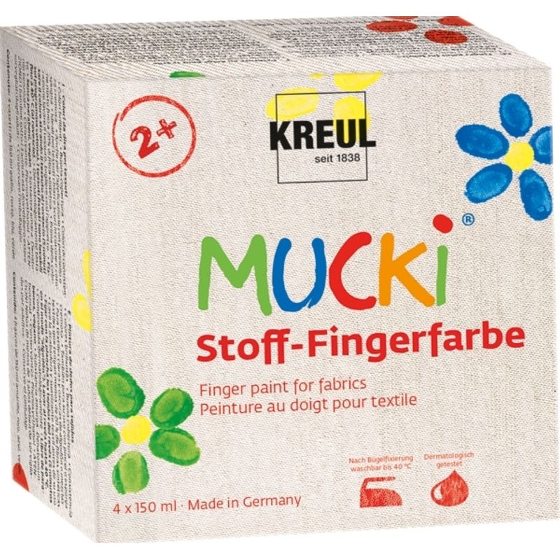 Fingerfarbe Mucki Textil 4Er-Set von KREUL