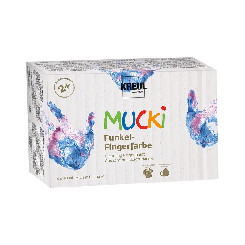 Funkel-Fingerfarbe Mucki® 6Er-Set von KREUL