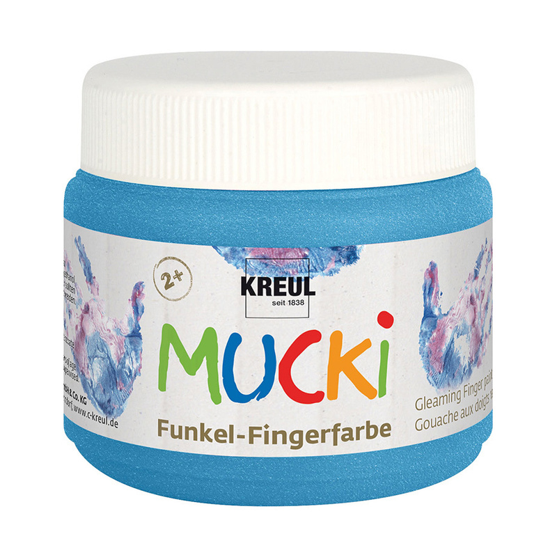 Funkel-Fingerfarbe Mucki®In Diamantenblau 150 Ml von KREUL