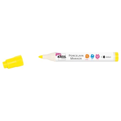 KREUL 16301 - Porcelain Marker medium Gelb - für Kinder entwickelter Porzellanmalstift, ohne Schütteln und Pumpen sofort los malen KREUL 16301 - Porcelain Marker medium Gelb - für Kinder entwickelter Porzellanmalstift, ohne Schütteln und Pumpen sofort los malen von KREUL