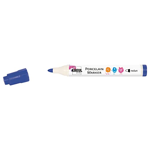 KREUL 16313 - Porcelain Marker medium Dunkelblau - Für Kinder entwickelter Porzellanmalstift, ohne Schütteln und Pumpen sofort los malen KREUL 16313 - Porcelain Marker medium Dunkelblau - Für Kinder entwickelter Porzellanmalstift, ohne Schütteln und Pumpen sofort los malen von KREUL