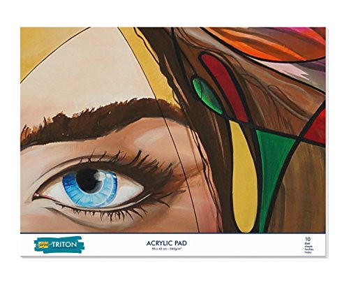 KREUL 17997 - Solo Goya Triton Acrylic Pad, 10 Blatt, 300 g/qm, 42 x 56 cm, Zeichenblock mit hochwertigem Acrylpapier speziell für die Solo Goya Triton Acrylfarbe und die Paint Marker KREUL 17997 - Solo Goya Triton Acrylic Pad, 10 Blatt, 300 g/qm, 42 x 56 cm, Zeichenblock mit hochwertigem Acrylpapier speziell für die Solo Goya Triton Acrylfarbe und die Paint Marker von KREUL