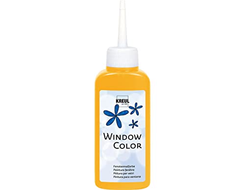 KREUL 42705 - Window Color goldgelb 80 ml, Fenstermalfarbe auf Wasserbasis, mit strukturierter Oberfläche, für Glas, Spiegel, Fliesen und andere glatte Flächen KREUL 42705 - Window Color goldgelb 80 ml, Fenstermalfarbe auf Wasserbasis, mit strukturierter Oberfläche, für Glas, Spiegel, Fliesen und andere glatte Flächen von KREUL