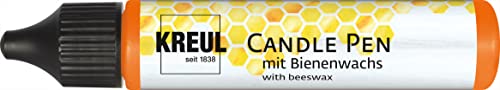 KREUL 49703 - Candle Pen, orange, 29 ml, Kerzenstift mit feiner Malspitze, Farbe mit Bienenwachs zum Verzieren & Bemalen von Kerzen KREUL 49703 - Candle Pen, orange, 29 ml, Kerzenstift mit feiner Malspitze, Farbe mit Bienenwachs zum Verzieren & Bemalen von Kerzen von Kreul
