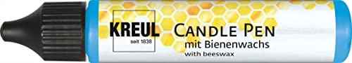 KREUL 49730 - Candle Pen, blau-metallic, 29 ml, Kerzenstift mit feiner Malspitze, Farbe mit Bienenwachs zum Verzieren & Bemalen von Kerzen KREUL 49730 - Candle Pen, blau-metallic, 29 ml, Kerzenstift mit feiner Malspitze, Farbe mit Bienenwachs zum Verzieren & Bemalen von Kerzen von Kreul