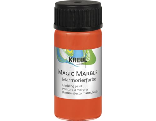 KREUL 73204 Magic Marble Marmorierfarbe, 20 ml, orange von Kreul