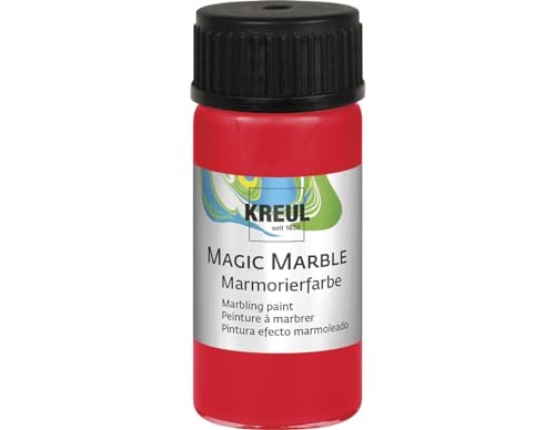 KREUL 73205 Magic Marble Marmorierfarbe, 20 ml, rot von Kreul