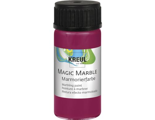 KREUL 73207 Magic Marble Marmorierfarbe, 20 ml, rubinrot von Kreul