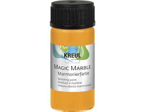 KREUL 73232 Magic Marble Marmorierfarbe, 20 ml, neon orange von Kreul