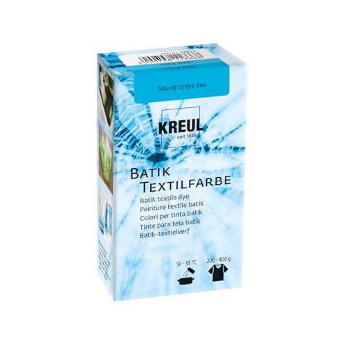 KREUL 98530 - Batik-Textilfarbe Sound of the Sea, 70 g, Farbpulver zum Batiken und Färben von Textilien von Kreul