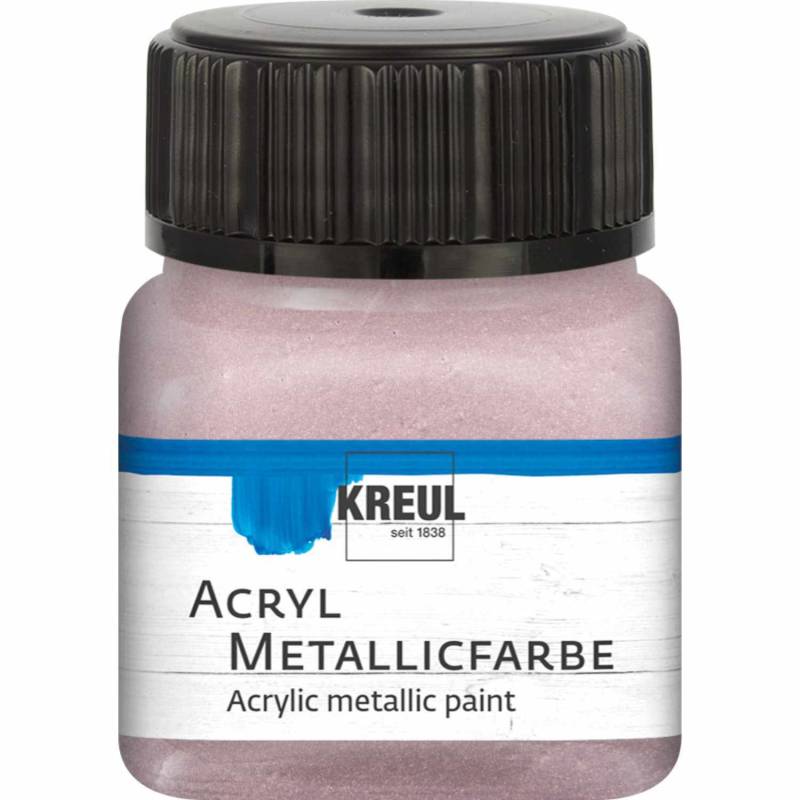 KREUL Acryl Metallicfarbe 20ml Roségold von KREUL