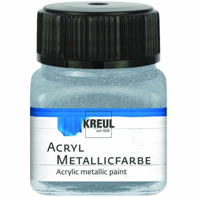 KREUL Acryl Metallicfarbe 20ml silber von C. Kreul