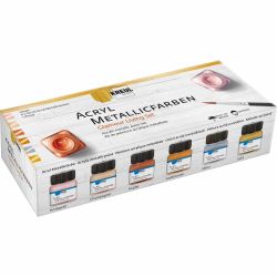 Acryl Metallicfarben Set Glamour Living 20ml 6 Stück Acryl Metallicfarben Set Glamour Living 20ml 6 Stück von KREUL