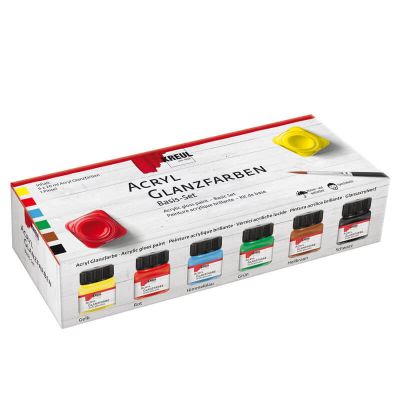 Hobby Line Creativ Set Acryl Glanzlack 6x20ml von KREUL