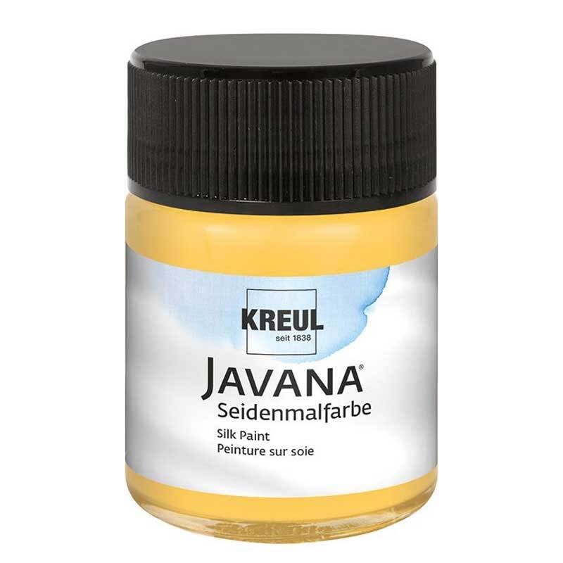 KREUL Javana Seidenmalfarbe 50ml goldgelb von C. Kreul