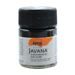 KREUL Javana Stoffmalfarbe für helle Stoffe 50ml schwarz von C. Kreul