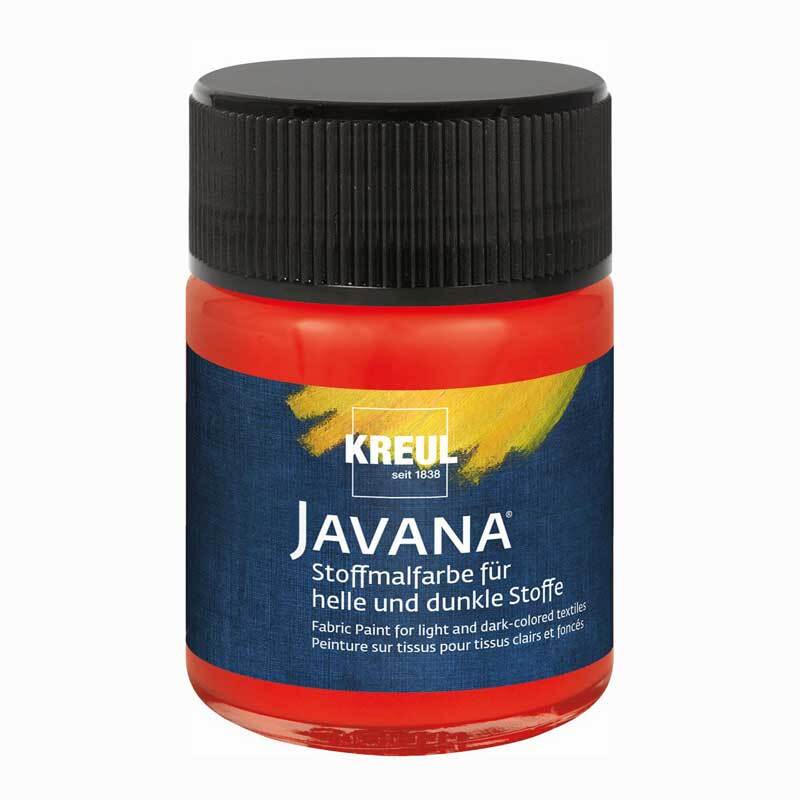 Javana Stoffmalfarbe helle und dunkle Stoffe 50ml von KREUL