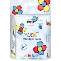 KREUL MUCKI Fenstermalfarben farbsortiert 4x 29,0 ml von KREUL