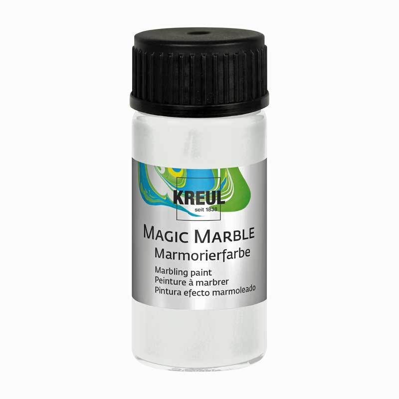 KREUL Magic Marble Marmorierfarbe 20ml weiß von C. Kreul