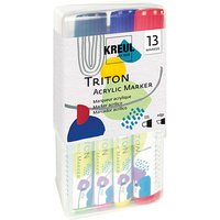 KREUL Triton Power Pack Acrylstifte farbsortiert 15,0 + 1,4 mm, 13 St. von KREUL