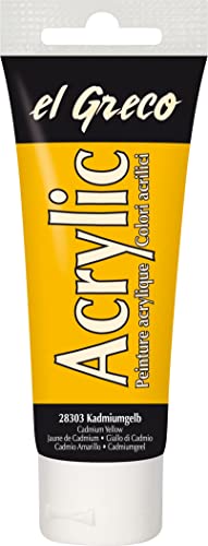 KREUL 28303 - El Greco Acrylic, 75 ml Tube in kadmiumgelb, hochpigmentierte, glänzende Acrylfarbe in Studienqualität, buttrig vermalbar, für pastose Malerei KREUL 28303 - El Greco Acrylic, 75 ml Tube in kadmiumgelb, hochpigmentierte, glänzende Acrylfarbe in Studienqualität, buttrig vermalbar, für pastose Malerei von Kreul