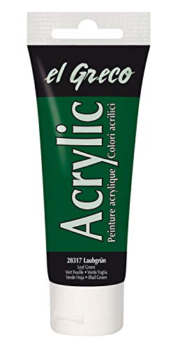 KREUL 28317 - El Greco Acrylic, 75 ml Tube in laubgrün, hochpigmentierte, glänzende Acrylfarbe in Studienqualität, buttrig vermalbar, für pastose Malerei KREUL 28317 - El Greco Acrylic, 75 ml Tube in laubgrün, hochpigmentierte, glänzende Acrylfarbe in Studienqualität, buttrig vermalbar, für pastose Malerei von Kreul