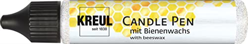 KREUL 49734 - Candle Pen, glitter-silber, 29 ml, Kerzenstift mit feiner Malspitze, Farbe mit Bienenwachs zum Verzieren & Bemalen von Kerzen KREUL 49734 - Candle Pen, glitter-silber, 29 ml, Kerzenstift mit feiner Malspitze, Farbe mit Bienenwachs zum Verzieren & Bemalen von Kerzen von Kreul