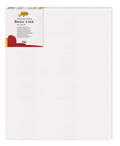 KREUL 64050 - Solo Goya Stretched Canvas Basic Line, Keilrahmen ca. 40 x 50 cm, mit Leinwand aus Baumwolle 4 fach grundiert, ideal für Öl, Acryl- und Gouachefarben von Kreul