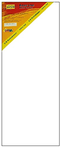KREUL 644010 - Solo Goya 3D Stretched Canvas Basic Line, Keilrahmen 40 x 100 cm, extra tief ca. 3,8 cm, 100 % Baumwolle 4 fach grundiert, ideal für Öl-, Acryl- und Gouachefarben von Kreul
