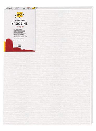 KREUL 65070 - Solo Goya Stretched Canvas Basic Line, Keilrahmen ca. 50 x 70 cm, mit Leinwand aus Baumwolle 4 fach grundiert, ideal für Öl, Acryl-und Gouachefarben von Kreul