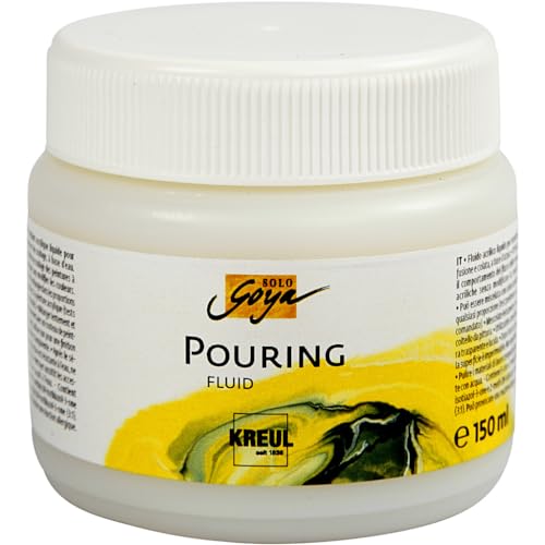 KREUL 87201 - Solo Goya Pouring Fluid, 150 ml Dose, flüssiges Acrylmedium für Gieß- und Fließtechniken, auf Wasserbasis, optimiert das Fließverhalten von Acrylfarben KREUL 87201 - Solo Goya Pouring Fluid, 150 ml Dose, flüssiges Acrylmedium für Gieß- und Fließtechniken, auf Wasserbasis, optimiert das Fließverhalten von Acrylfarben von Kreul