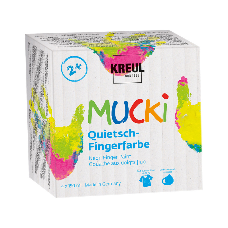 Quietsch-Fingerfarbe Mucki® 4Er-Set von KREUL