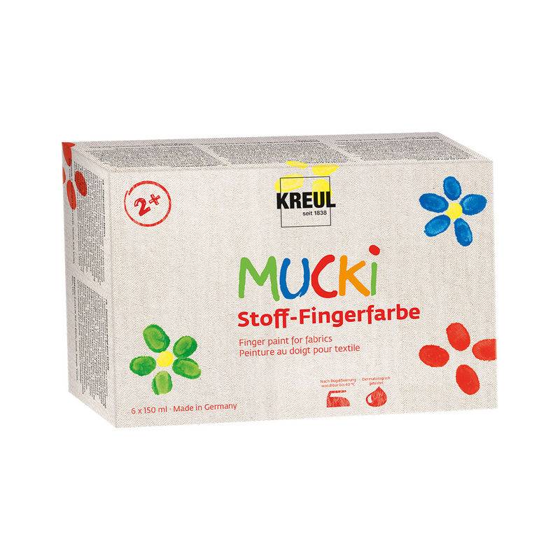 Stoff-Fingerfarbe Mucki® 6Er-Set von KREUL
