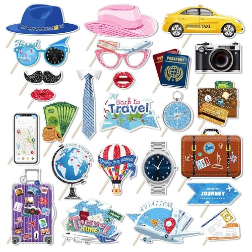 25 Stück Camping-Fotoautomaten-Requisiten mit Stab, Themen-Selfie-Requisiten, Geburtstagsparty-Zubehör, Fotografie-Hintergrund-Dekorationen 25 Stück Camping-Fotoautomaten-Requisiten mit Stab, Themen-Selfie-Requisiten, Geburtstagsparty-Zubehör, Fotografie-Hintergrund-Dekorationen von KRISTIN PARADISE