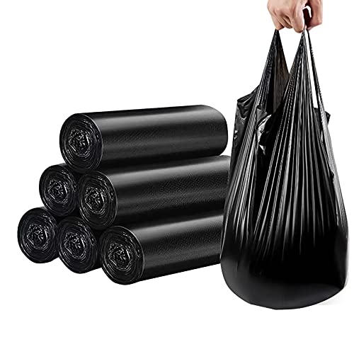 Kleine Müllbeutel, Stark und Geruchlos - Schwarze Kunststoff-Beutel für Badezimmer, Küche, Wohnzimmer, Büro - 6 Rollen, 120 Stück Kleine Müllbeutel, Stark und Geruchlos - Schwarze Kunststoff-Beutel für Badezimmer, Küche, Wohnzimmer, Büro - 6 Rollen, 120 Stück von KRIZJUES
