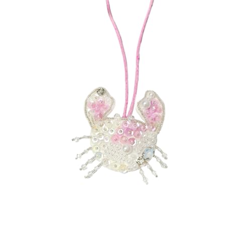 Conch Whale Applique Patch Crystal Grape Peach Fruit Patches Handmade Beaded Clothing Decor Keyring Bag Pendant von KRJGOERG