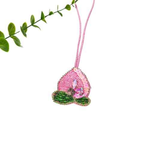 Conch Whale Applique Patch Crystal Grape Peach Fruit Patches Handmade Beaded Clothing Decor Keyring Bag Pendant von KRJGOERG