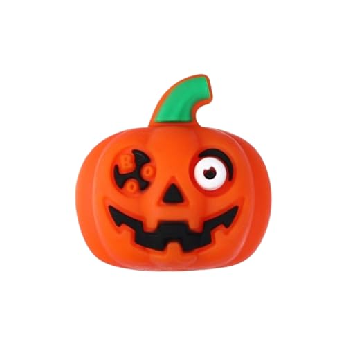 Halloween-Silikonperlen, kreative 3D-Fledermaus- und gruselige Kürbis-Designs, DIY-Schmuck, Schlüsselbänder, Bastelperlen, Party-Dekoration, 5 Stück von KRJGOERG