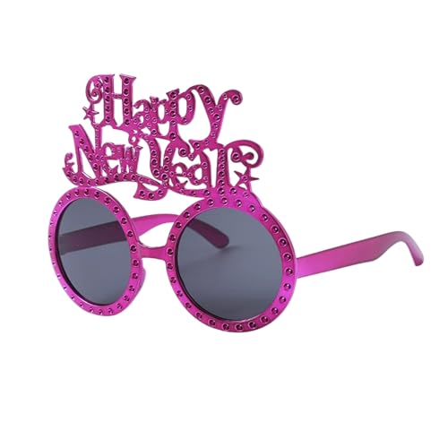 KRJGOERG 2026 Happy New Year Lustige Brille, Foto-Requisiten & Partyzubehör für Neujahrsatmosphäre Dekoration von KRJGOERG