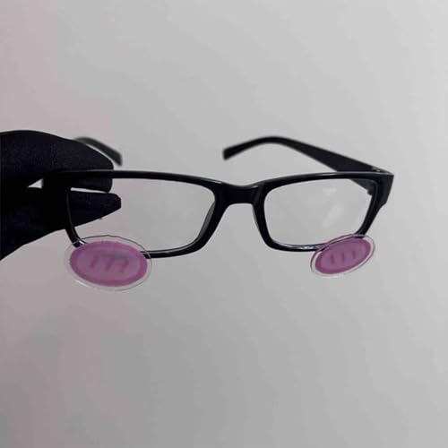 KRJGOERG Süße Puder-Rouge-Brille, stilvolle Anime-Cosplay-Brille, Kawaii-Acryl, transparent, Retro-Brille, modisches Cosplay-Sonnenbrillen-Zubehör von KRJGOERG