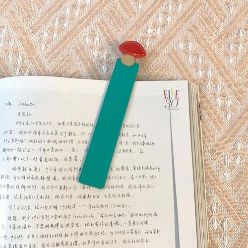 Niedliches Pilzförmiges Lesezeichen, personalisierbar, Pilzkopf, Leder-Lesezeichen, Etikett für Leseliebhaber, Geschenke Niedliches Pilzförmiges Lesezeichen, personalisierbar, Pilzkopf, Leder-Lesezeichen, Etikett für Leseliebhaber, Geschenke von KRJGOERG