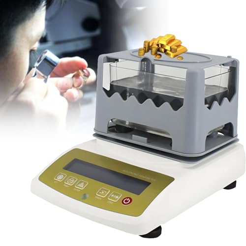 KRQDBCZ Golddichtemessgerät - Hochpräziser 0,01 g Edelmetall-Reinheitstester - Messen Sie die Dichte von Gold, Silber und Platin - Genaue Edelmetallprüfgeräte, 300K (1200K) von KRQDBCZ
