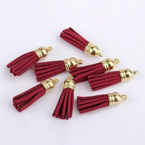 20-100 Stück 38 mm Gold Wildleder Leder Quaste für Schlüsselanhänger Riemen Schmuck DIY Anhänger Charms 100 Stück Gold Tops rot 20-100 Stück 38 mm Gold Wildleder Leder Quaste für Schlüsselanhänger Riemen Schmuck DIY Anhänger Charms 100 Stück Gold Tops rot von KRVDGR