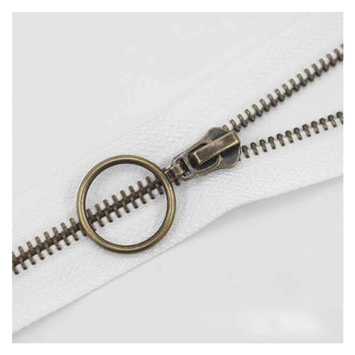 KRXSOBNV, 1 Stück Metallreißverschluss, Close-End-Reißverschlüsse for Nähen von Reißverschluss, Bekleidungszubehör, Jeans-Reißverschluss, 15–45 cm, #5 Reißverschluss,Reißverschlüsse(White Bronze Toot KRXSOBNV, 1 Stück Metallreißverschluss, Close-End-Reißverschlüsse for Nähen von Reißverschluss, Bekleidungszubehör, Jeans-Reißverschluss, 15–45 cm, #5 Reißverschluss,Reißverschlüsse(White Bronze Toot von KRXSOBNV